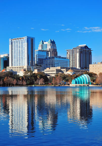 orlando city from the ocean